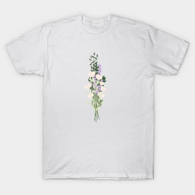 Flower bouquet T-Shirt by morgananjos